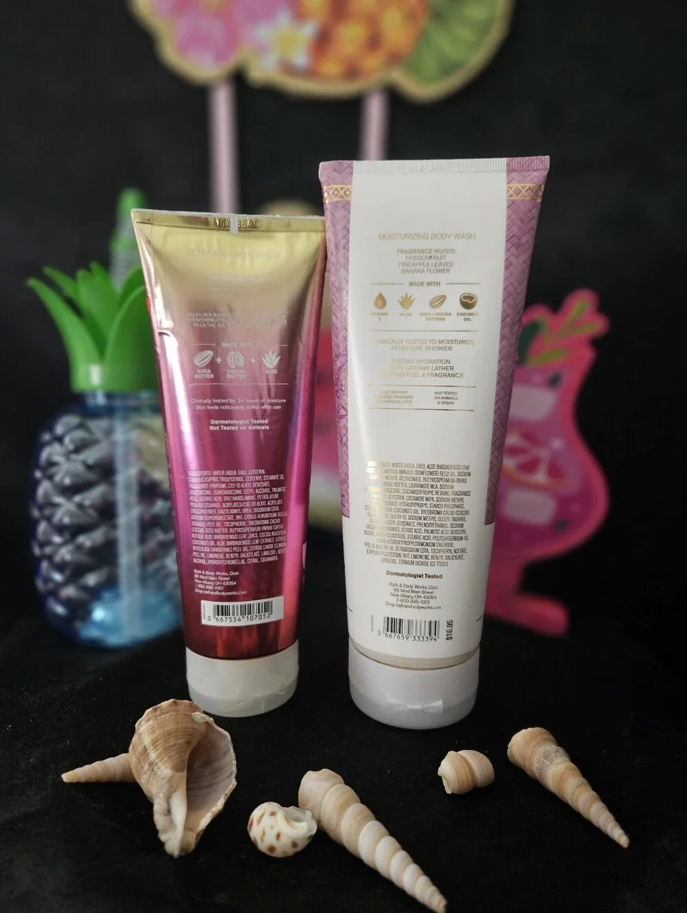 NWT Bath & Body Works Bahamas Bodycare Duo - Pink, Gold